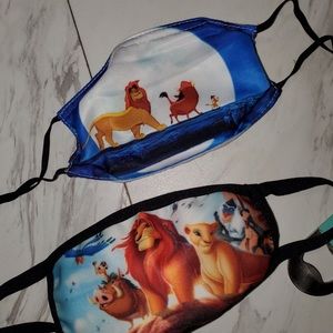 Two Kids Lion King masks never worn boy or girl